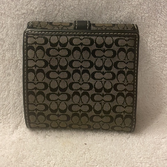Coach Double Snap Wallet with Buckle - Classic Black C - Picture 2 of 10
